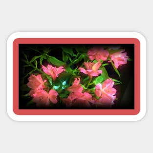 Bouquet of Alstromeria Flowers Sticker